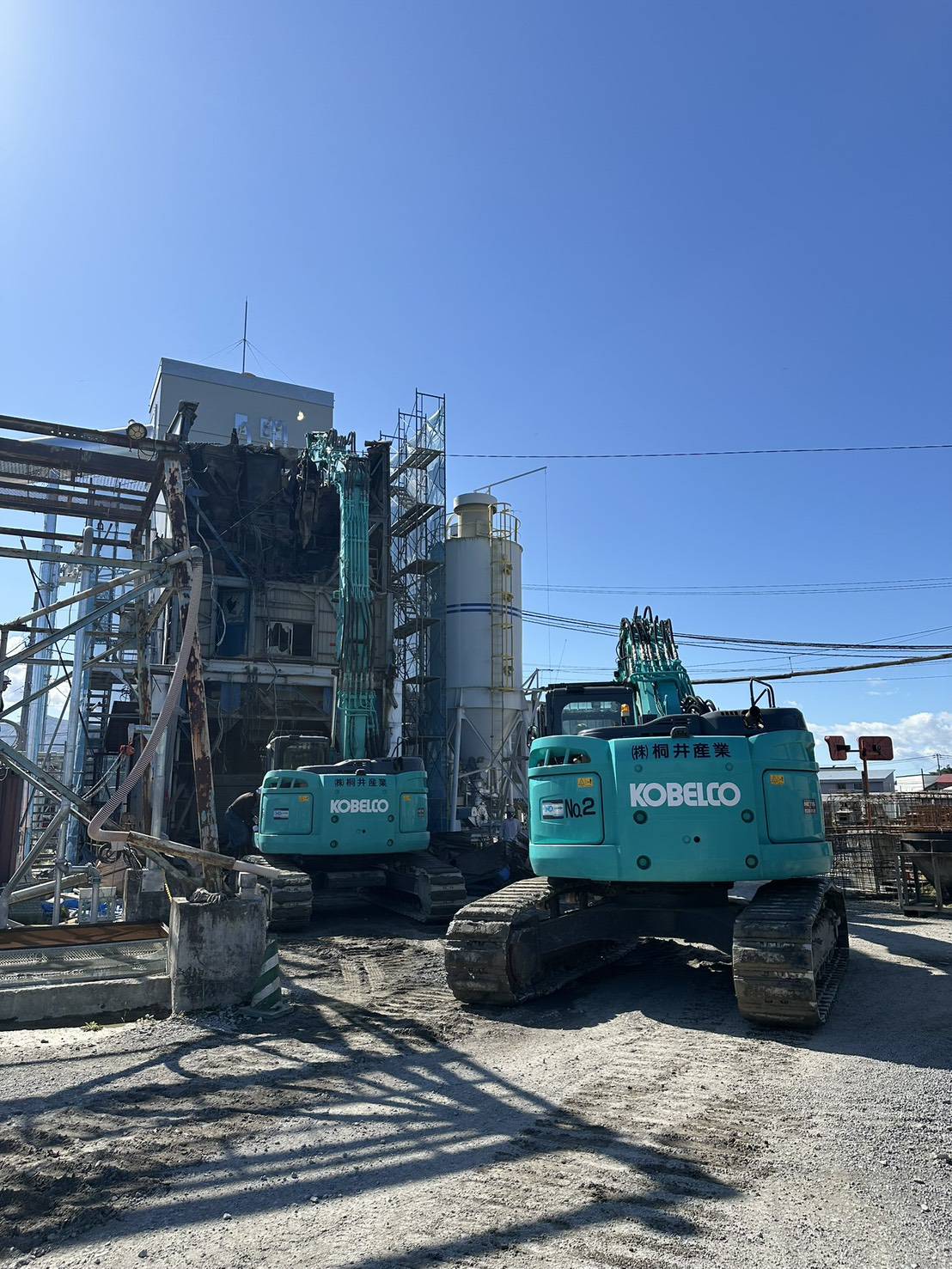 深川市生コンプラント工場解体工事