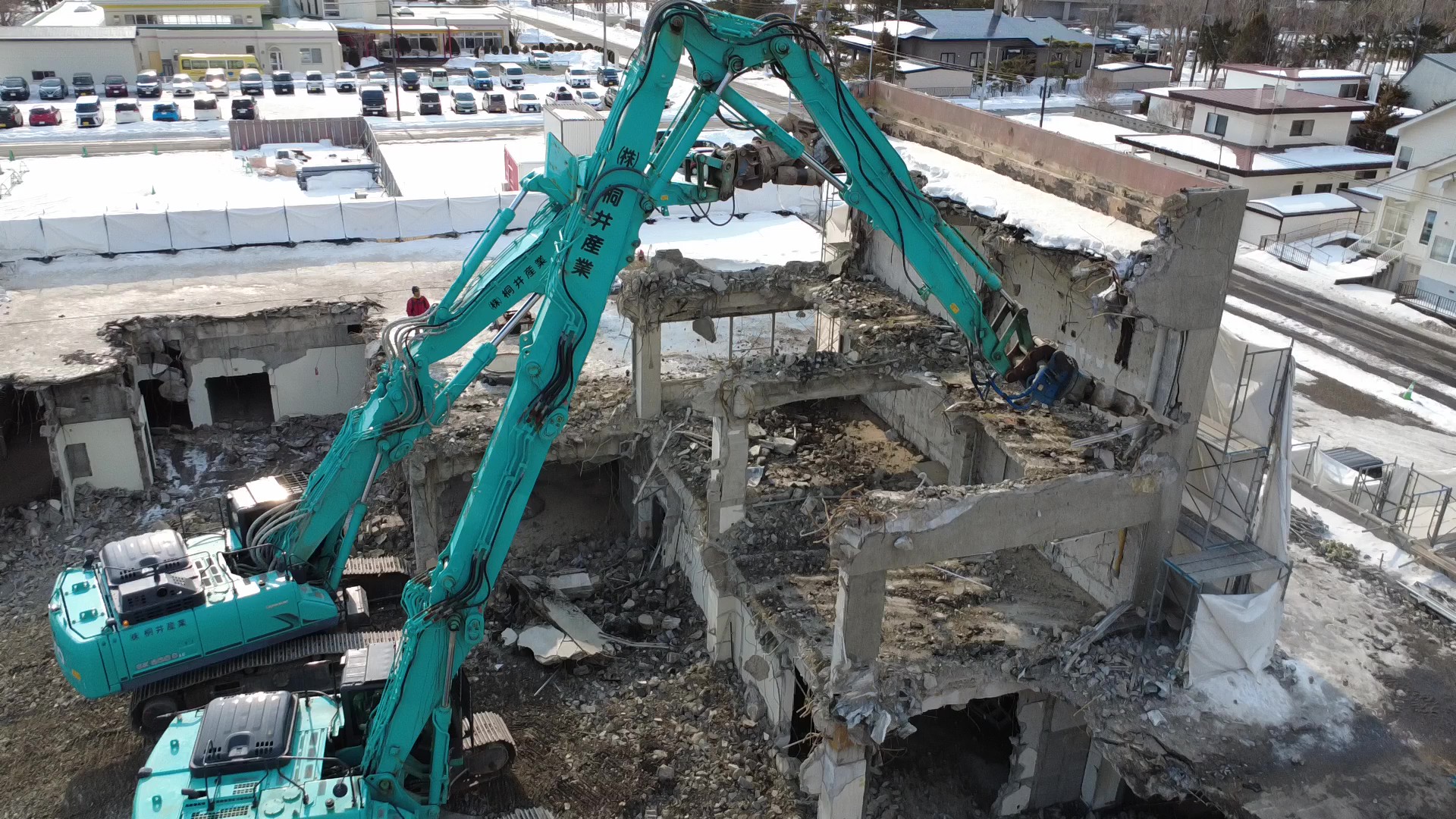 白老町立病院 解体工事